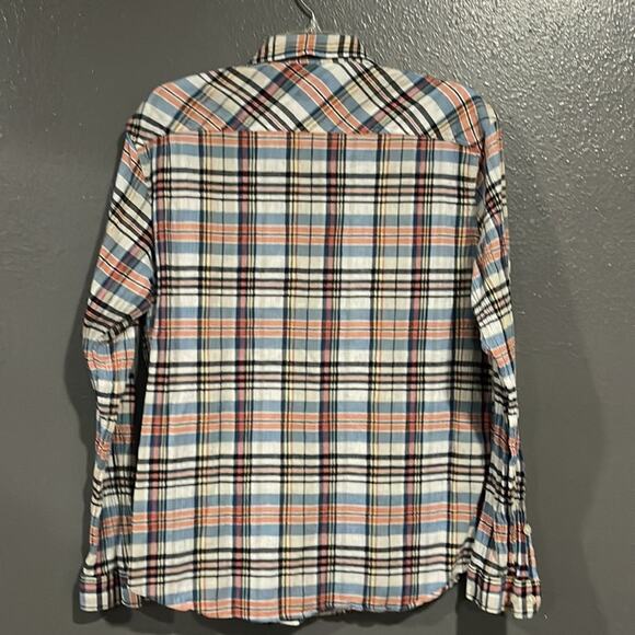 Patagonia Back Step Organic Cotton textured plaid long sleeve button down shirt - Picture 6 of 6